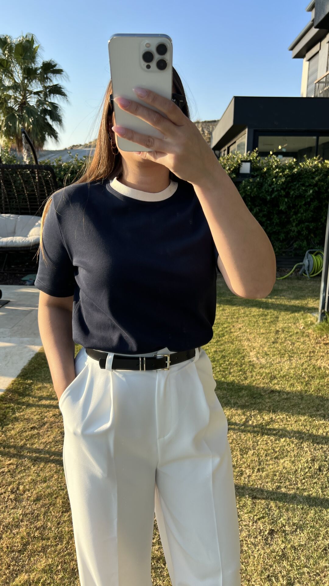 Marka Model Basic Tshirt Lacivert